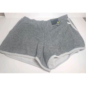 Xersion Womens Shorts Med Gray Mid Rise Elastic Pockets Everyday Polyester NWT
